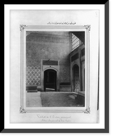Historic Framed Print, [One of the courtyards in the Imperial Topkapi Sarayi (palace)].Abdullah Fr&egrave;res. - 5,  17-7/8" x 21-7/8"