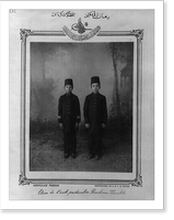 Historic Framed Print, [Students, private school, Burhan-i Terakki].Abdullah Fr&egrave;res, photographes de S.M.I. le Sultan.,  17-7/8" x 21-7/8"