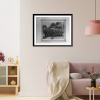 Historic Framed Print, [The First Battalion of the Fifth Infantry Regiment of the Imperial Guard].Abdullah Fr&egrave;res, Phot., Constantinople. - 3,  17-7/8" x 21-7/8"