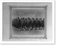 A platoon of Zouaves of the Imperial Guard.Abdullah Fr&egrave;res, Phot., Constantinople, Vintage Poster