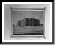 Historic Framed Print, [View of the Ministry of War from the north].Abdullah Fr&egrave;res, Phot., Constantinople.,  17-7/8" x 21-7/8"