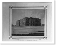 Historic Framed Print, [View of the Ministry of War from the north].Abdullah Fr&egrave;res, Phot., Constantinople.,  17-7/8" x 21-7/8"