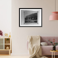 Historic Framed Print, [View of the entry to the S&uuml;leymaniye Barracks].Abdullah Fr&egrave;res, Phot., Constantinople.,  17-7/8" x 21-7/8"