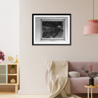 Historic Framed Print, [Interior view of the Valide Shipyard at the Imperial Naval Arsenal].Constantinople, Abdullah Fr&egrave;res.,  17-7/8" x 21-7/8"