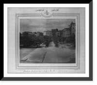 Historic Framed Print, [The gate and the yard of the Mekteb-i Sultani].Abdullah Fr&egrave;res, Phot., Constantinople.,  17-7/8" x 21-7/8"