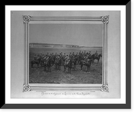 Historic Framed Print, [Officers of the First Regiment of Lancers of the Imperial Guard].Abdullah Fr&egrave;res, Phot., Constantinople.,  17-7/8" x 21-7/8"