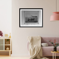 Historic Framed Print, [Soldiers of the First Regiment of Lancers of the Imperial Guard].Abdullah Fr&egrave;res, Phot., Constantinople.,  17-7/8" x 21-7/8"