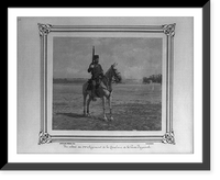 Historic Framed Print, [A soldier of the Second Cavalry Regiment of the Imperial Guard].Abdullah Fr&egrave;res, Phot., Constantinople.,  17-7/8" x 21-7/8"