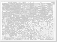 Historic Framed Print, Mayday Crowd - Union Sq.,  17-7/8" x 21-7/8"