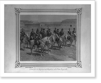 Soldiers of the Fifth Cavalry Regiment of the Imperial Guard.Abdullah Fr&egrave;res, Phot., Constantinople. Classic, Antique Poster