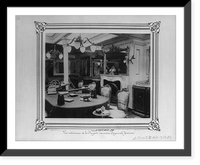 Historic Framed Print, [The stern cabin of the Imperial Ironclad Frigate Hamidiye].Constantinople, Abdullah Fr&egrave;res. - 2,  17-7/8" x 21-7/8"
