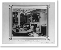 Historic Framed Print, [The stern cabin of the Imperial Ironclad Frigate Hamidiye].Constantinople, Abdullah Fr&egrave;res. - 2,  17-7/8" x 21-7/8"