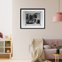 Historic Framed Print, [The stern cabin of the Imperial Ironclad Frigate Hamidiye].Constantinople, Abdullah Fr&egrave;res. - 2,  17-7/8" x 21-7/8"