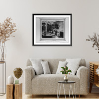 Historic Framed Print, [The stern cabin of the Imperial Ironclad Frigate Hamidiye].Constantinople, Abdullah Fr&egrave;res. - 2,  17-7/8" x 21-7/8"