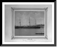 Historic Framed Print, [The Imperial Ironclad Frigate Mes'udiye].Constantinople, Abdullah Fr&egrave;res.,  17-7/8" x 21-7/8"