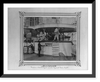 Historic Framed Print, [The cannon drill on the deck tower of the Imperial Ironclad Frigate Asar-i Tevfik].Constantinople, Abdullah Fr&egrave;res.,  17-7/8" x 21-7/8"