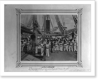 Historic Framed Print, [The crew hanging the ship's lifeboats on the Imperial Ironclad Frigate Asar-i Tevfik].Constantinople, Abdullah Fr&egrave;res. - 2,  17-7/8" x 21-7/8"