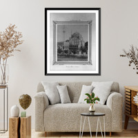 Historic Framed Print, [Exterior view of the Sultan Selim (III) Camii (mosque) in &Uuml;sk&uuml;dar].Abdullah Fr&egrave;res, Phot., Constantinople. - 2,  17-7/8" x 21-7/8"