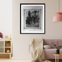 Historic Framed Print, [The courtyard of Sultan Selim (I) Camii (mosque)].Abdullah Fr&egrave;res, Phot., Constantinople. - 2,  17-7/8" x 21-7/8"