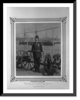 Lt. Colonel Faik Bey, captain of the Imperial Ironclad Frigate Osmaniye.Constantinople, Abdullah Fr&egrave;res. Classic, Vintage Wall Art