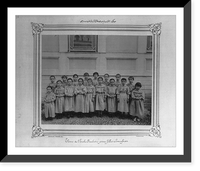 Group photograph of the students of the Mirg&ucirc;n (Emirg&acirc;n) middle school for girls.Abdullah Fr&egrave;res, Phot., Constantinople, Historic Print