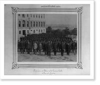 Historic Framed Print, [A group photograph of the students and the teachers of Dar&uuml;ssafaka].Abdullah Fr&egrave;res, Constantinople.,  17-7/8" x 21-7/8"