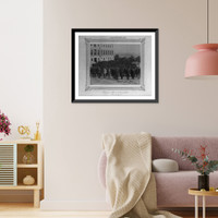 Historic Framed Print, [A group photograph of the students and the teachers of Dar&uuml;ssafaka].Abdullah Fr&egrave;res, Constantinople.,  17-7/8" x 21-7/8"
