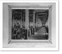 Interior view of the tools of production workshop.Constantinople, Abdullah Fr&egrave;res, Antique Print