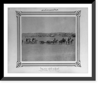 Historic Framed Print, [A view of an artillery harnessed with horses].Constantinople, Abdullah Fr&egrave;res.,  17-7/8" x 21-7/8"