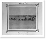 Historic Framed Print, [A view of an artillery harnessed with horses].Constantinople, Abdullah Fr&egrave;res.,  17-7/8" x 21-7/8"