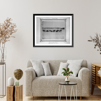 Historic Framed Print, [An artillery ready for firing].Constantinople, Abdullah Fr&egrave;res.,  17-7/8" x 21-7/8"