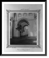 Historic Framed Print, [Interior view of the Zeyrek Camii (mosque)].Abdullah Fr&egrave;res, Phot., Constantinople.,  17-7/8" x 21-7/8"