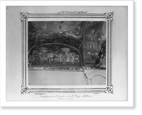 Historic Framed Print, [A part of a ceiling and a wall inside of the Kariye Camii (mosque)].Abdullah Fr&egrave;res, Phot., Constantinople. - 7,  17-7/8" x 21-7/8"