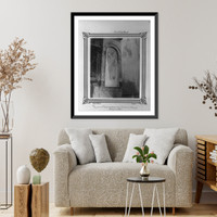 Historic Framed Print, [A wall inside of the Kariye Camii (mosque)].Abdullah Fr&egrave;res, Phot., Constantinople.,  17-7/8" x 21-7/8"