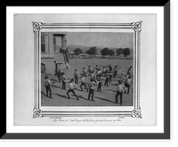 The students at the Imperial Military Academy doing a sword drill.Abdullah Fr&egrave;res, Phot., Constantinople. - 5, Historic Print