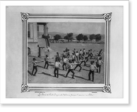 The students at the Imperial Military Academy doing a sword drill.Abdullah Fr&egrave;res, Phot., Constantinople. - 10, Vintage Print