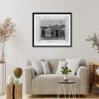 Historic Framed Print, [The buildings which were recently constructed for steam machinery at the Imperial Fez Factory],  17-7/8" x 21-7/8"