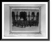 Position of the officers of the First and Second Battalion in full dress. Second Division of the Fire Brigade.Abdullah Fr&egrave;res, Phot., Constantinople, Antique Poster