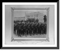 Preparations for the drill of the First Battalion of the Fire Brigade with hooked ladders.Abdullah Fr&egrave;res, Phot., Constantinople, Vintage Poster