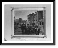 Position of the First Battalion of the Second Division of the Fire Brigade drilling as if at a fire.Abdullah Fr&egrave;res, Phot., Constantinople, Antique Print