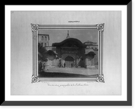 Historic Framed Print, [The Soguk&ccedil;esme gate of the Sublime Porte].Constantinople, Abdullah Fr&egrave;res.,  17-7/8" x 21-7/8"