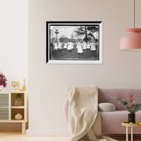 Historic Framed Print, Deaf school children - dancing,  17-7/8" x 21-7/8"
