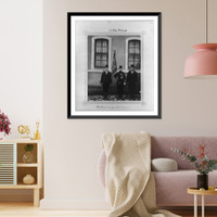 Historic Framed Print, [The Navy Batallion's flagbearer],  17-7/8" x 21-7/8"
