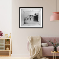 The iron house and mast warehouse, Antique Poster