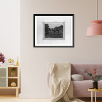 Historic Framed Print, [The training of the horse: lifting its hind legs].Constantinople, Abdullah Fr&egrave;res.,  17-7/8" x 21-7/8"