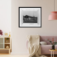 Historic Framed Print, [The wells of the tannery in Beykoz],  17-7/8" x 21-7/8"