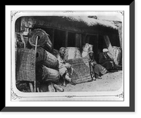 Historic Framed Print, Kamyshevoe proizvodstvo. Prodazha izdielii iz kamysha (bazari kamysh),  17-7/8" x 21-7/8"
