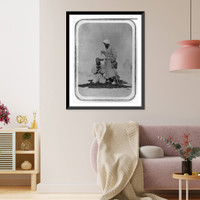 Historic Framed Print, Zaravshanskii okrug. G. Samarkand. Okurivanie bol'nago,  17-7/8" x 21-7/8"