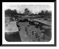 Historic Framed Print, Zaravshanskii okrug. G. Samarkand. Chainye riady,  17-7/8" x 21-7/8"