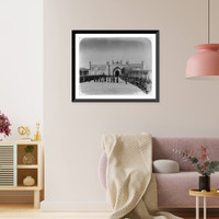Historic Framed Print, Kokanskoe khanstvo. Vorota khanskago dvortsa v g. Kokanie. Vnutrennie,  17-7/8" x 21-7/8"